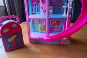 Barbie chelsea doll house and wardrobe
