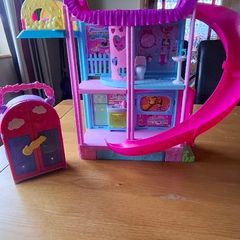 Barbie chelsea doll house and wardrobe