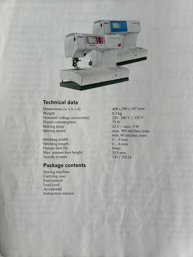 Pfaff sewing machine