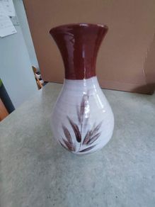 Wexford Pottery Signed Brown Glazed Pottery Vase