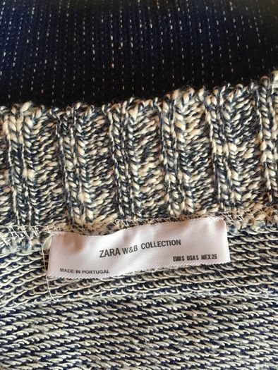 ZARA Cotton Cropped Jumper  Low Back Bardot