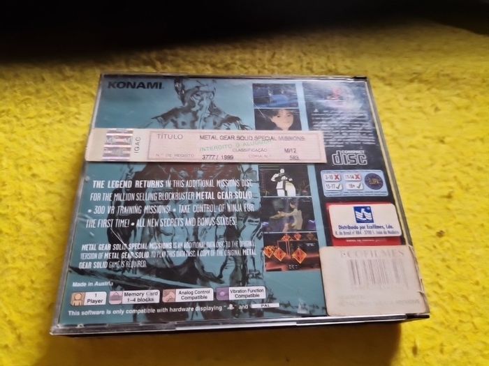 Metal Gear Solid Special Missions PlayStation1 Ps1 PlayStation2 Ps2 games Original