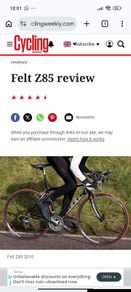 Felt Z85 super lite 54cm