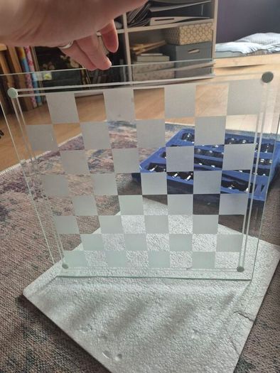 Glass chess set