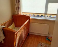 Solid Pine Baby Cot with Mattress