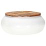 Coffee Table White 68x68x30 cm Solid Reclaimed Wood Image 9