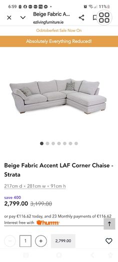 Cornor Sofa plus large storage foot stool