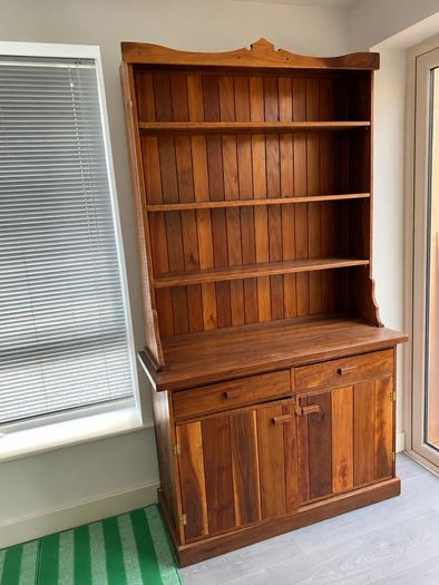 Solid Hardwood Dining Table with 8 Chairs & Traditional Kitchen Dresser