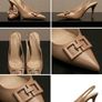 Women's Beige Heels - Size 38 (UK 5) - Brand New Image 2