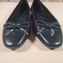 Womens Michael Kors Nori Flat Black Leather Ballet Pumps Slip On Shoes Size Uk 8 Eu 40-41 Brand New In Box Image 4