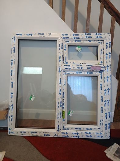 White PVC window - new - no handles - 1020x1045