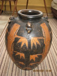 Terracotta Bamboo Vase