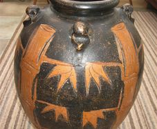 Terracotta Bamboo Vase