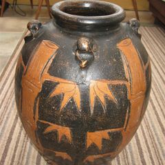 Terracotta Bamboo Vase