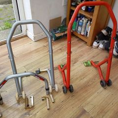 front and rear paddock stands