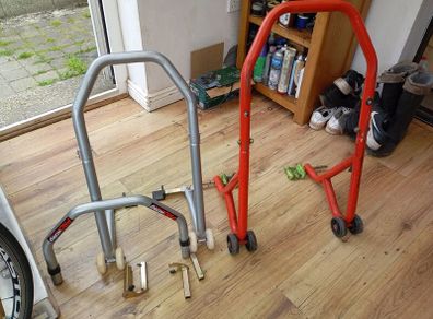 front and rear paddock stands