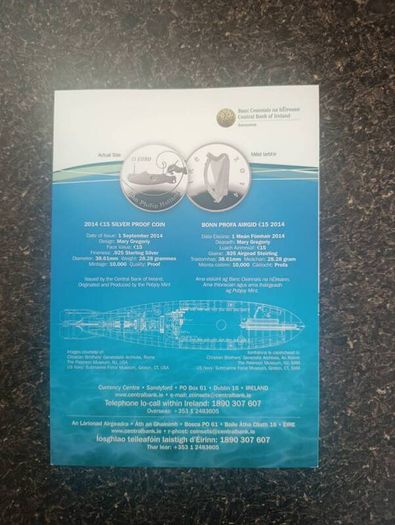 2014 John Philip Holland Silver Proof Coin