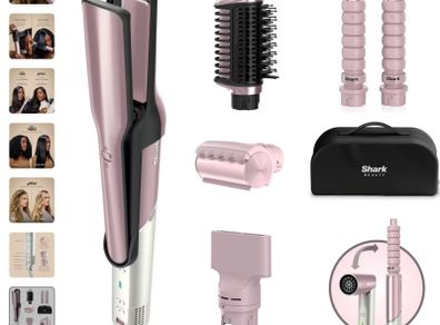 Shark Glam Ceramic & Air Styling and Drying System with FrizzFighter  Pink HD6051SUKPK