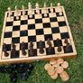 Vintage wooden chess set 11,4" Image 2