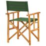 Director's Chairs 2 pcs Solid Acacia Wood Green Image 5