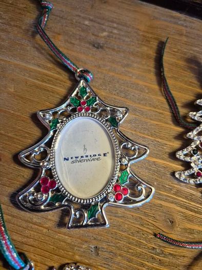 5 Newbridge Silver Colourful Crystal Christmas Decorations | Vintage & New Designs | Mint