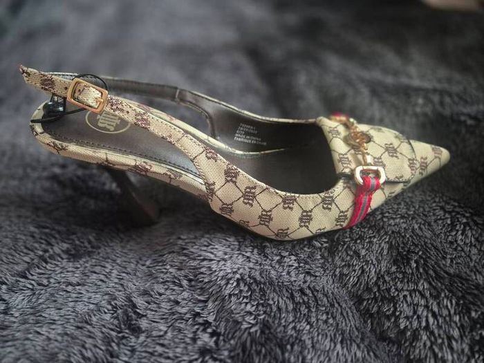 River Island Monogram heels