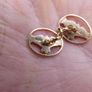 Pair Of Antique Irish 9c Gold 375 Cufflinks 2,2g Image 4