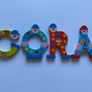 Multicolour Personalised Wooden Letters for Kids Room Image 4