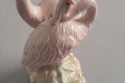 Porcelain - Vintage - Pink Herons Figurine