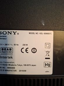 sony tv 65 inch