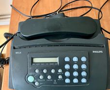 fax machine and telephone