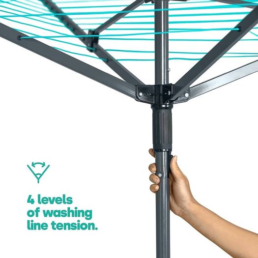 NEW SALE | Rotary Washing Line | 45m Rotating Heavy Duty Clothes Airer Outdoor