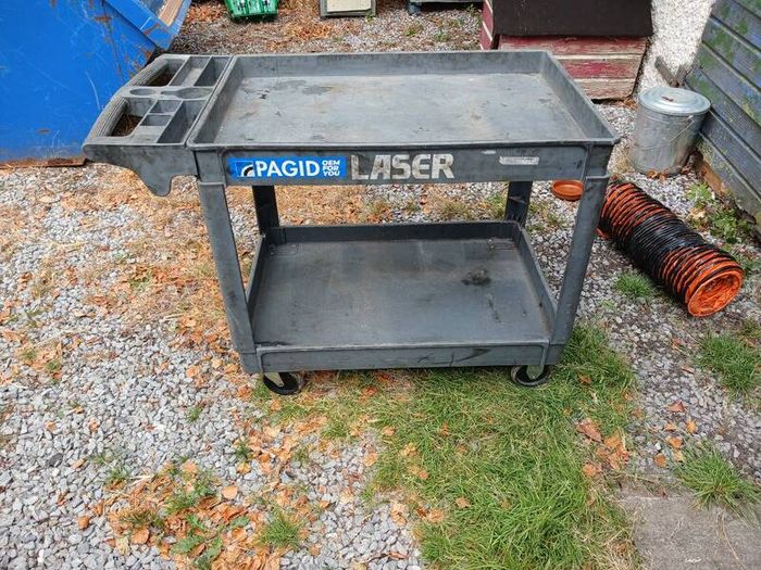 Laser tool trolley