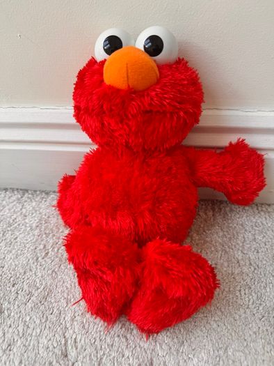 Elmo Sesame Street Hasbro Plush Doll Toy Talks 32443/32442 approx. 25 cm. 2010 Used Please see photos