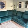 Beautiful L shaped velour sofa, Warwick fabric Image 3