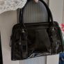Clarks black patent leather handbag - 60s style Image 4