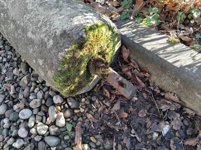 antique granite roller