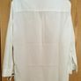 ZARA TRAFALUC Soft Cotton Side Laced Shirt White Image 4