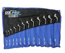 12 Piece Double Offset Ring Spanner Set