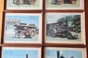 A Set Of Six Prints Of Vintage Steam Engines.
