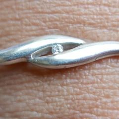 Vintage 925 Sterling Silver  Beautiful Hallmarked Bracelet with Central Stone detail