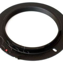 Nikon to M42 Basic adapter, Black Anonised Aluminium.