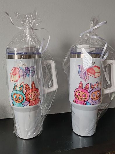 Labubu inspired Stanley style cups