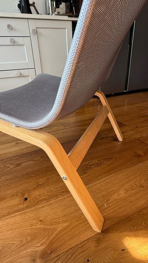 IKEA Nolmyra Chair Birch Veneer Gray