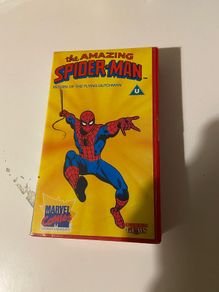 Spiderman animated vhs tape