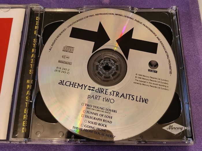 Dire Straits 2 CD set, Alchemy Live