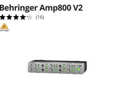 Headphone amp - Behringer Amp 800 V2
