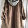 Khaki Zara jacket with detachable grey hood Image 7