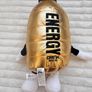 Gold Energy Drink Metallic Plush approx. 30 cm. Used Please see photos Image 7
