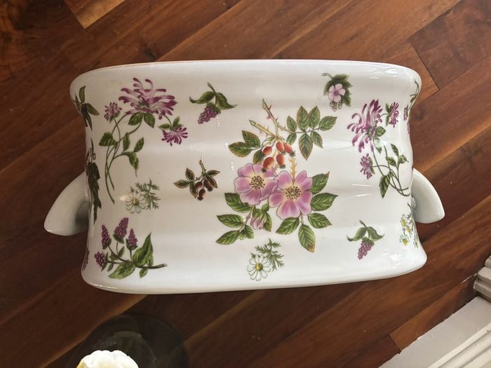 Antique Victorian Large Ironstone Ware Oblong Planter